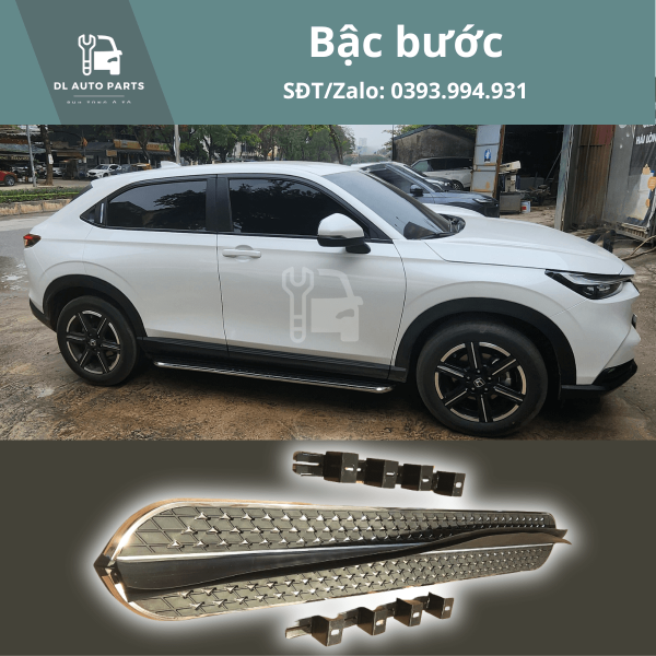 Bệ bước HRV ánh chrome